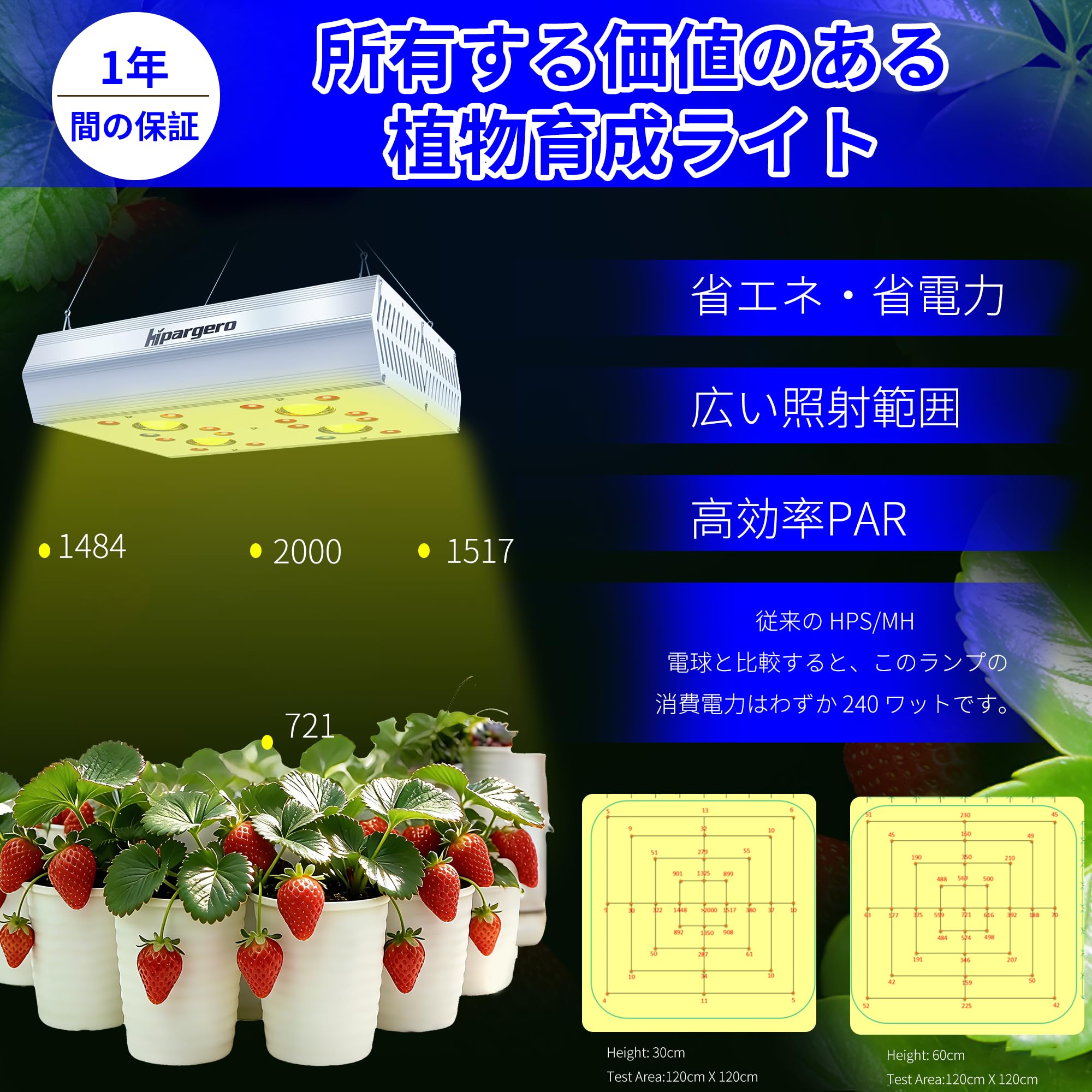 MaceGrow MG450 LED植物育成ライト② Amazon.co.jp: Hipargero HG800 LED植物育成ライト フルスペクトル(UV