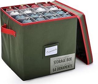 Christmas Ornament Storage - Stores up to 64 Holiday Ornaments