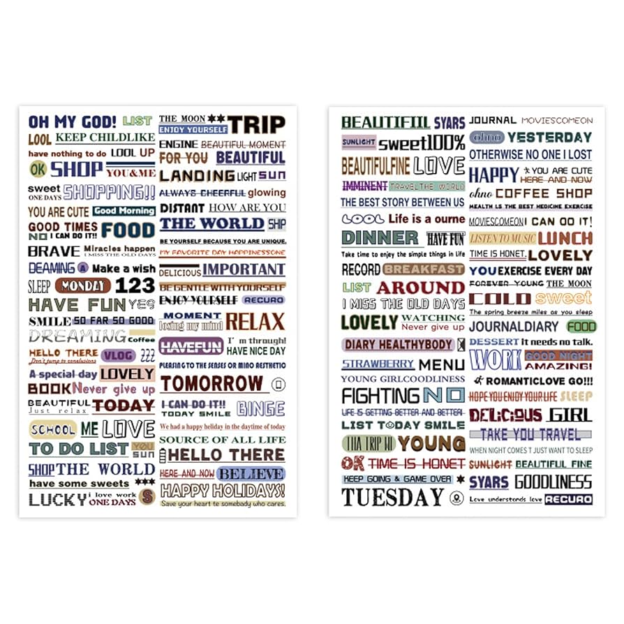 amazon-com-4-pcs-words-preppy-stickers-cute-scrapbook-aesthetic-sticker-english-words-patter-items-stickers-accessories-for-reading-lovers-kids-teens-everyday-slogan-baby for Word Strips Free Printable Scrapbook Printable Words Amazon.com: 4 Pcs Words Preppy Stickers, Cute Scrapbook Aesthetic Sticker English Words Patter Items Stickers Accessories for Reading Lovers,Kids Teens(Everyday Slogan) : Baby for Word Strips Free Printable Scrapbook Printable Words