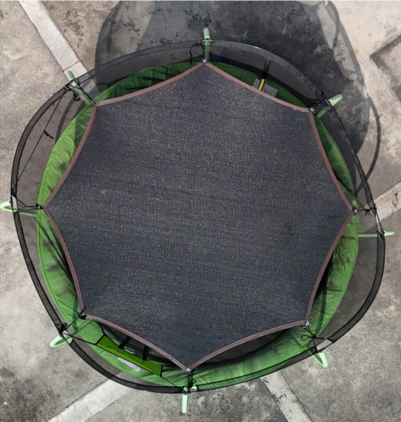 Nouveau Housse D'ombrage de Trampoline, 244 305 366 427 cm, filet pare-soleil pour trampoline, poteau 8/6, outil de protection polyvalent pour anniversaire, Protection UV,accessoires pour trampoline