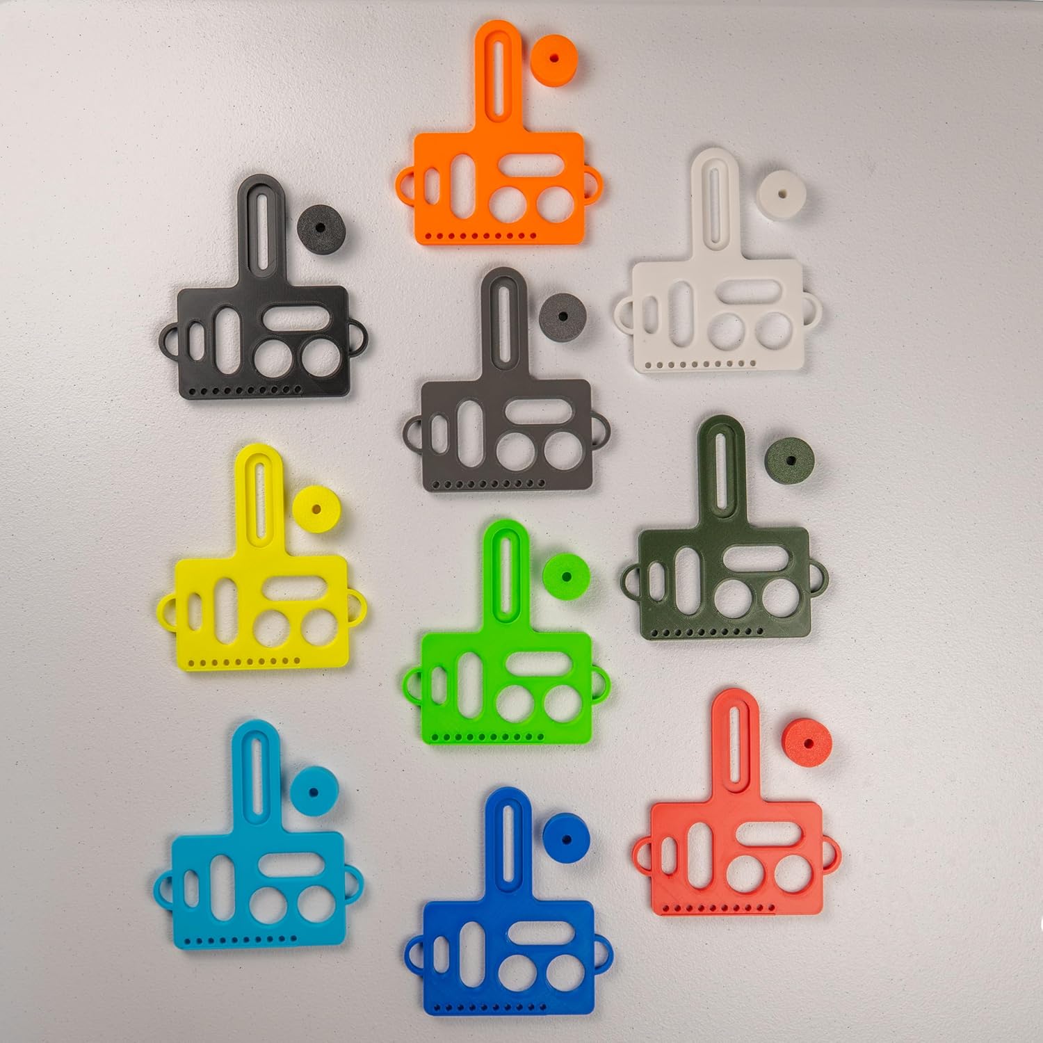 Kayak Fishing Tool Holder – T-Track Mount – No Drill – Holds Pliers, Knives & Gear – Fits YakAttack, Hobie, Old Town & Standard Rail Systems – PETG & 316 Stainless – Made in USA