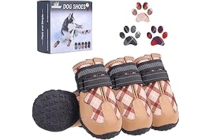 BEAUTYZOO XL Dog Snow Boots for Winter