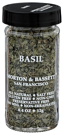 Morton & Bassett Basil, 0.4 oz – Non-GMO, Salt-Free, Sweet