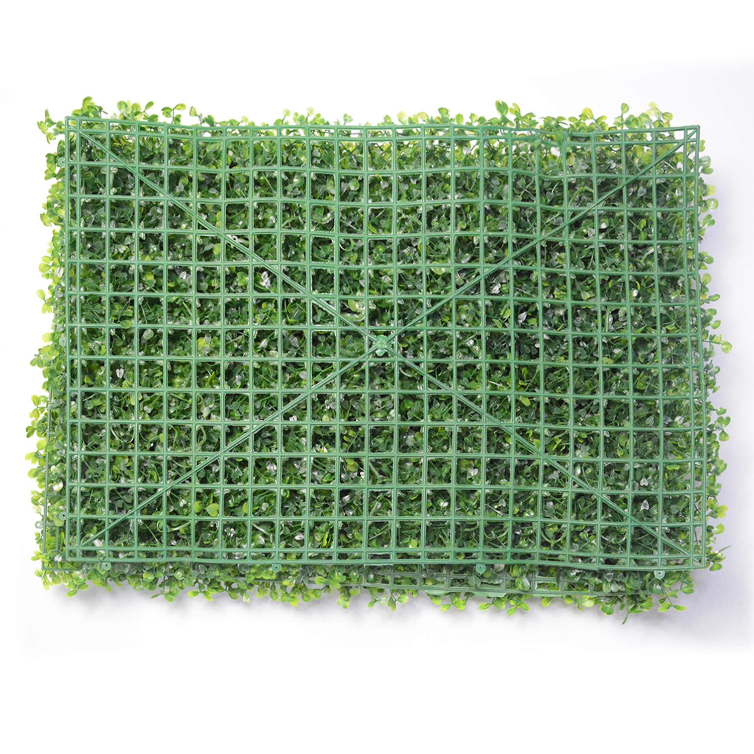 Uyoyous Artificial Boxwood Hedge Panels (12-Pack) - 24"x16" Each, Indoor/Outdoor Privacy Screen