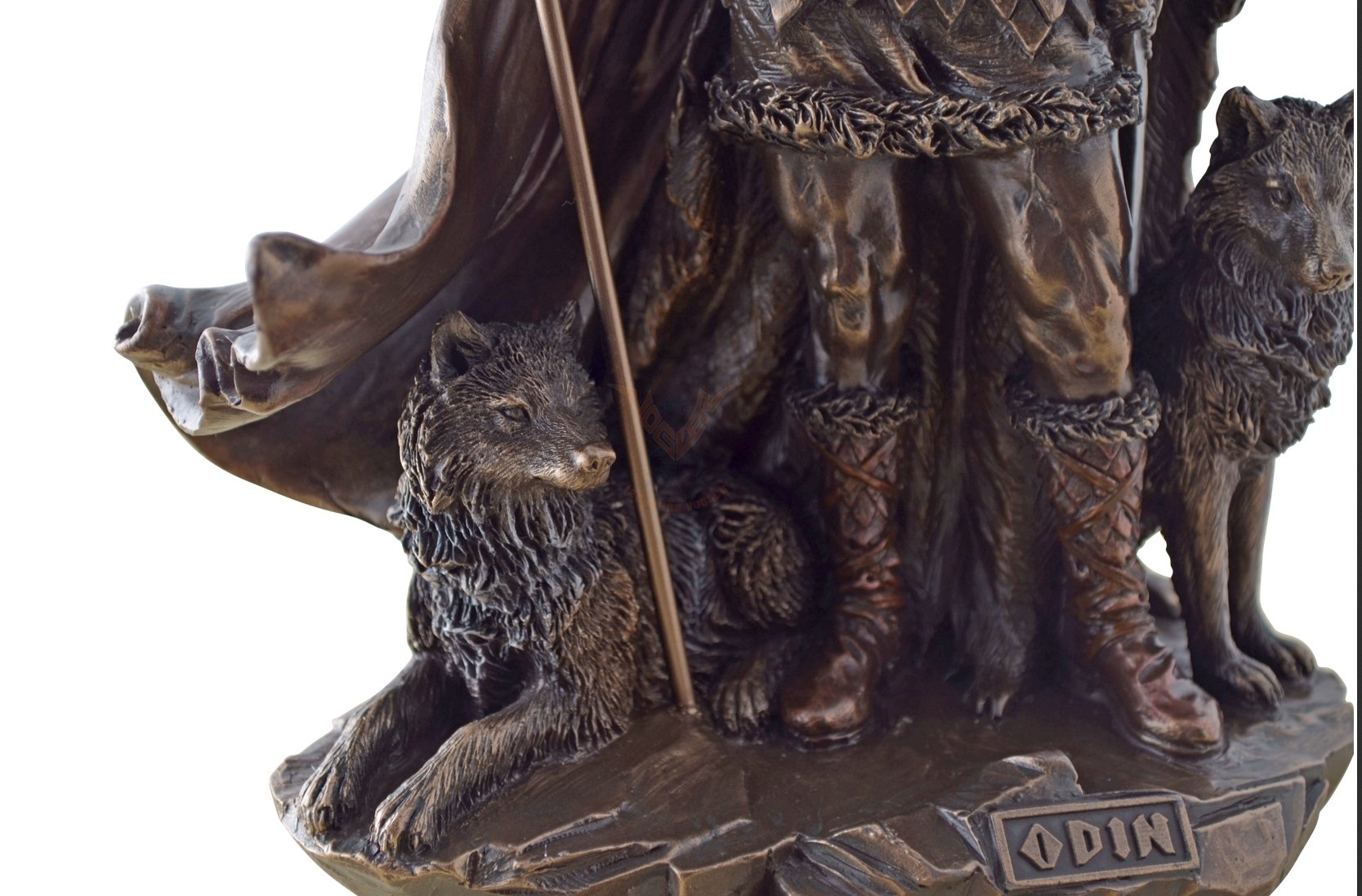 Veronese by Joh. Vogler GmbH Göttervater Odin Gott bronziert 25 cm Figur Skulptur Kriegsherr Totengott nordische Mythologie