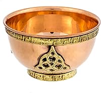Vista 8 de Cuenco de Ofrenda de Cobre de 7 Chakras - para Uso en Altar, Ofrendas Rituales, Decoración del Hogar, Decoración de Chakras, Accesorios