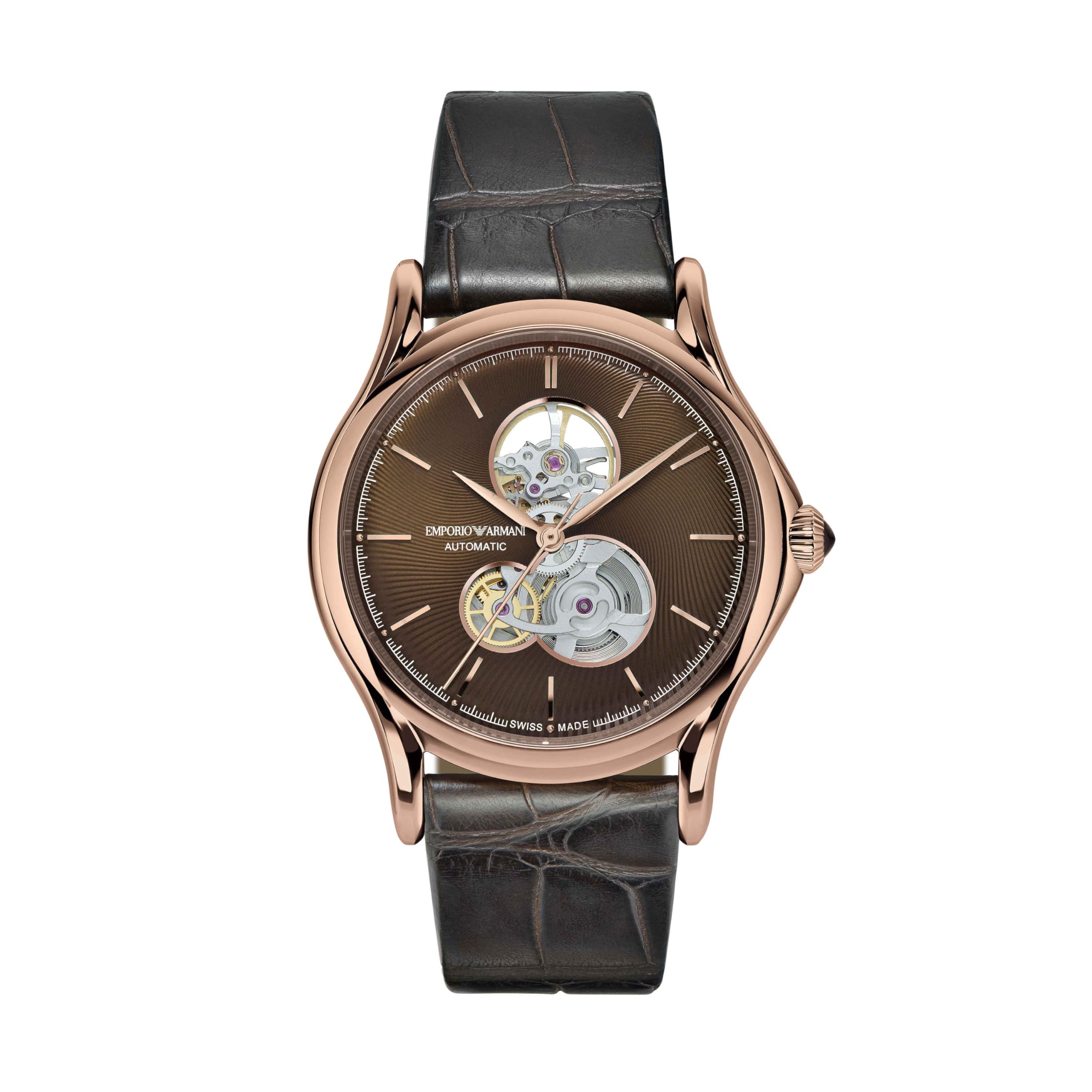 Amazon.co.jp: エンポリオアルマーニ Classic ブラウン ウォッチ