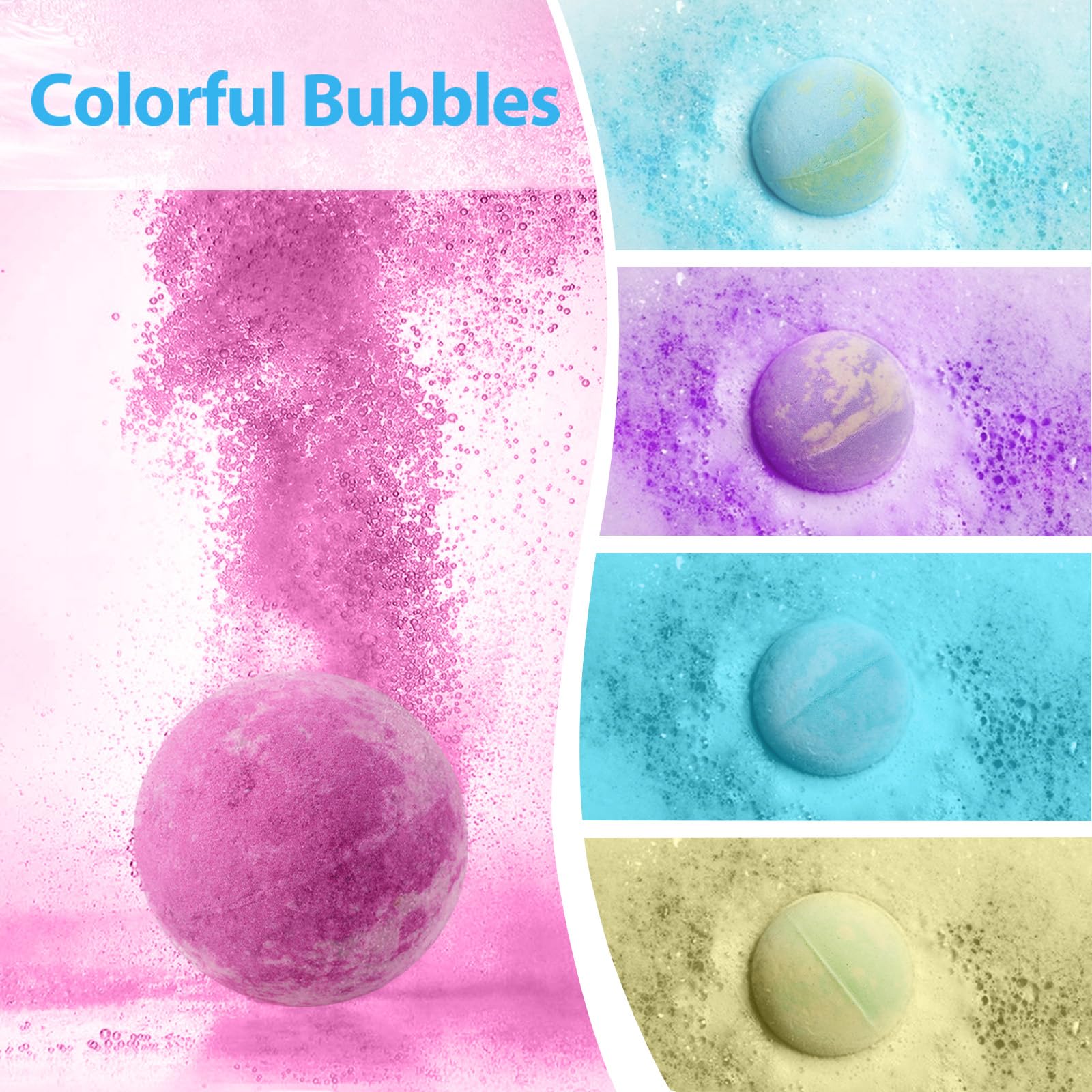 20 Bombes De Bain Pour Enfants Avec Petits Jouets Surprises à L'intérieur Boules Pétillantes Faites à La Main Pour Les Enfants, Cadeau D'anniversaire IDéal Pour Les Enfants