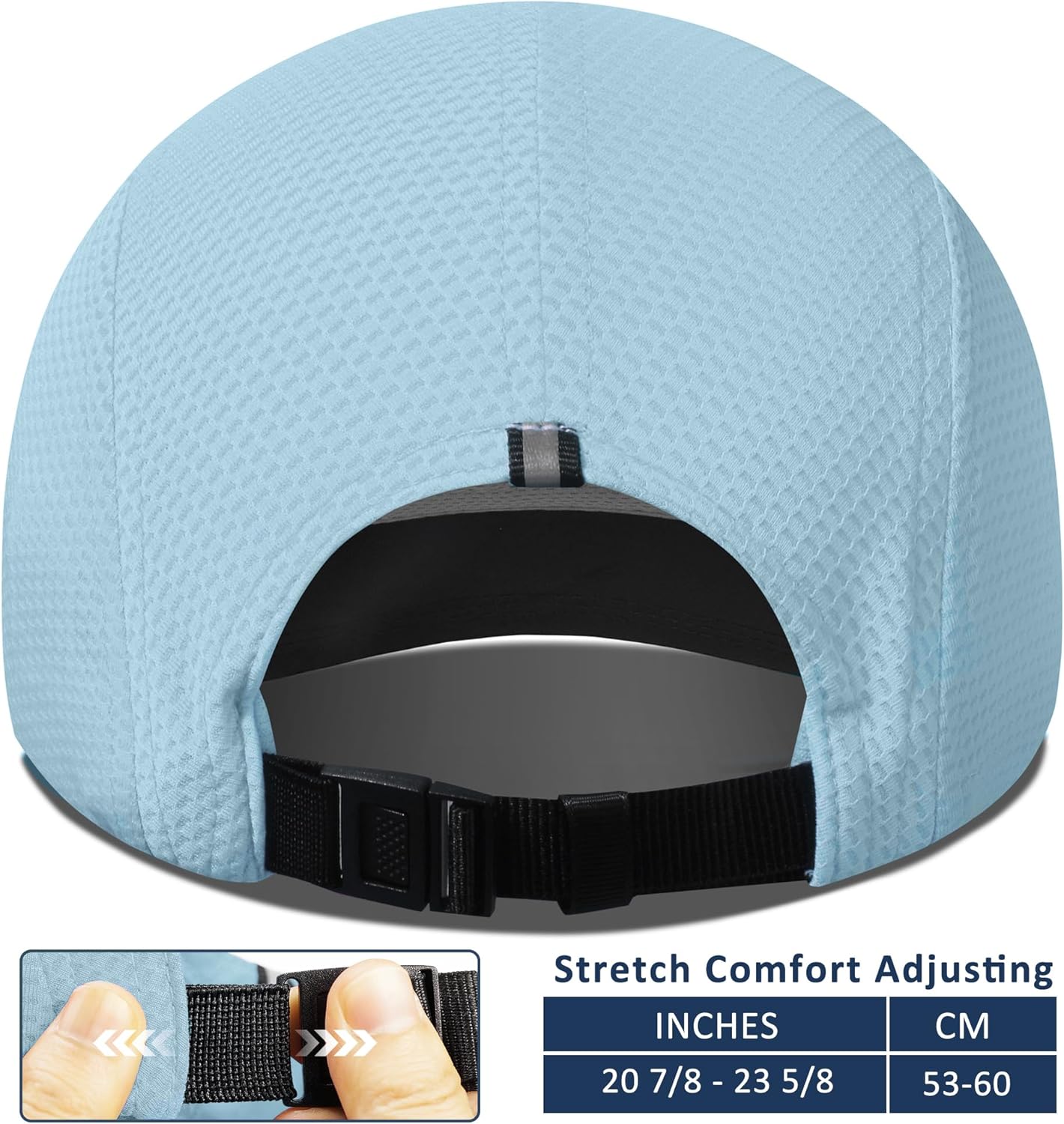 GADIEMKENSD Women's Race Day Running Cap Performance Mesh Hat - Excellent Ventilation, Lightweight, Reflective Safety