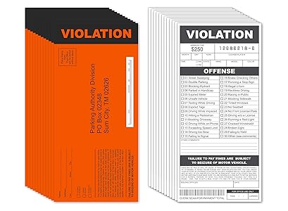 Fake Parking Tickets Prank - Qty 25, Joke Violatio