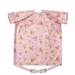 BIBaDO - Short Sleeve Baby Bibs - Babies & Toddlers 6-36 Months - Coverall Baby Led Weaning Bib - Easy Wipe, Soft, Waterproof