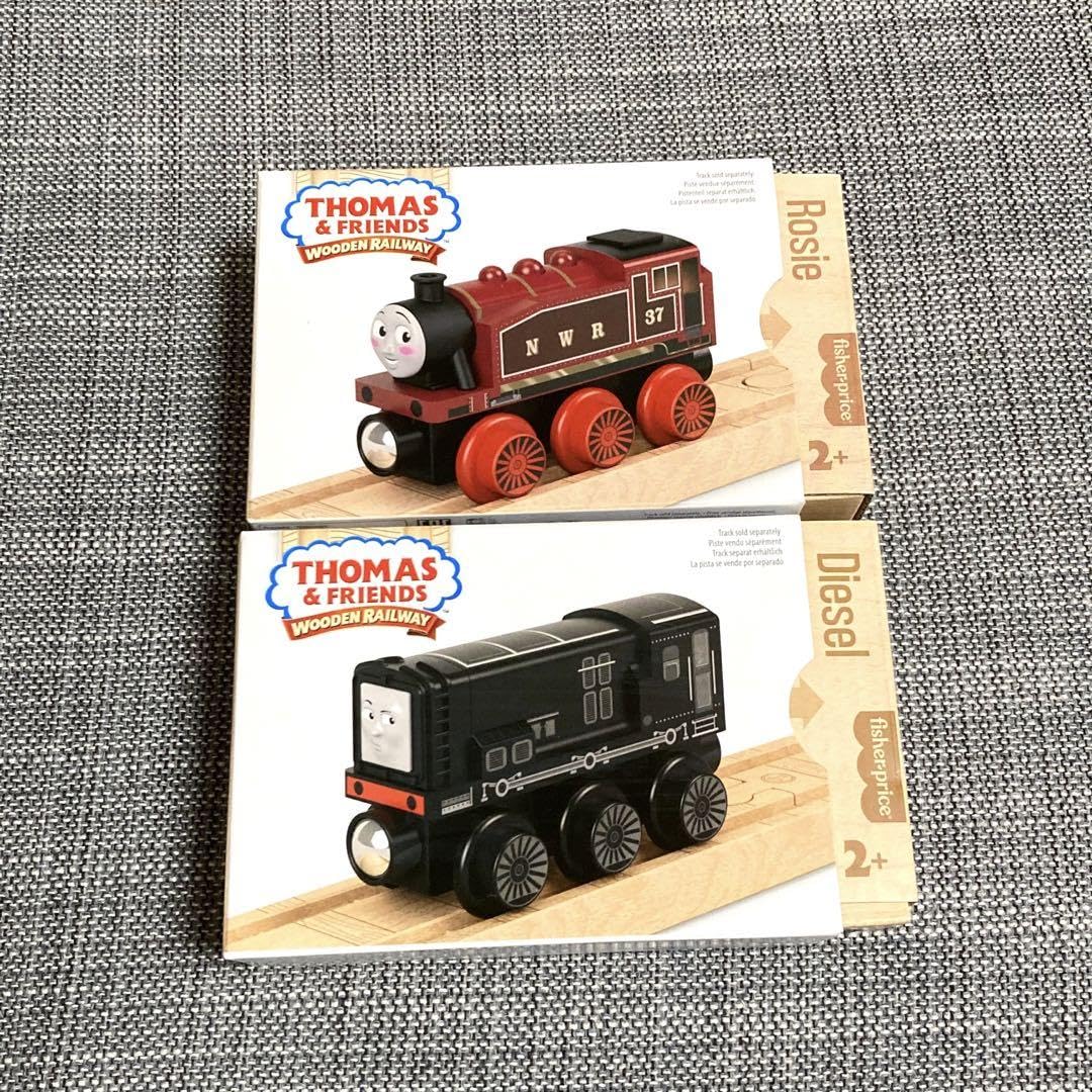 木製トーマスきかんしゃトーマス木製レールディーゼルロージー
