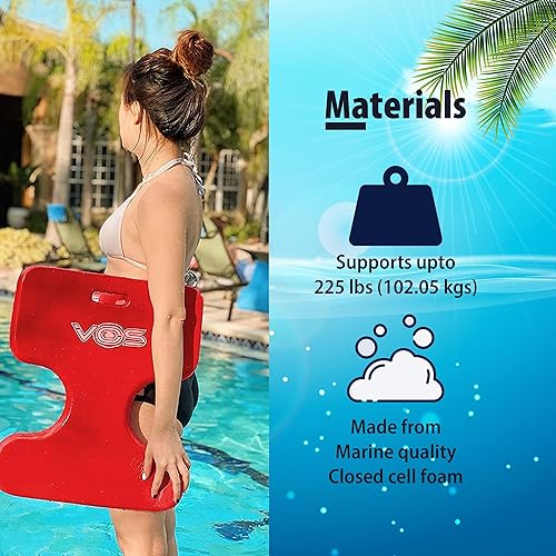 Vista 24 de VOS Oasis - Flotadores de sillín sólidos para agua, ultra flotantes, cómodos asientos flotantes