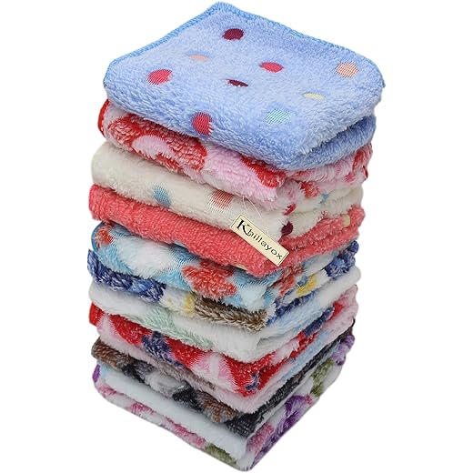 Khillayox Microfiber Face Towel Set of 12 - 25x25 cm