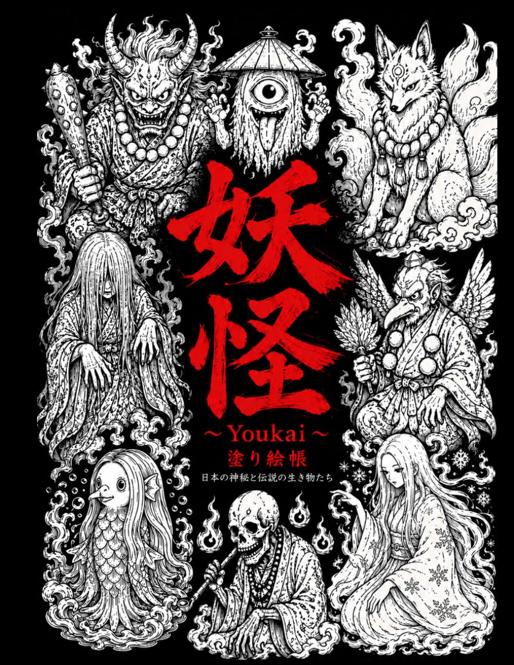 妖怪〜妖怪〜塗り絵帳
