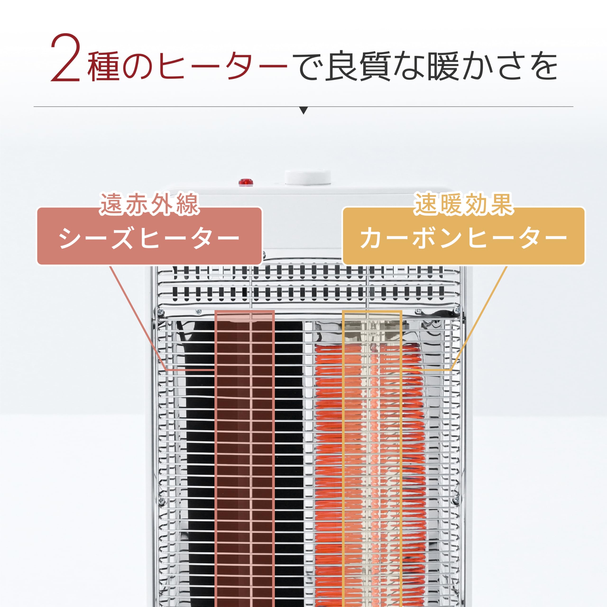 Amazon.co.jp: [山善] 速暖 カーボンヒーター + 遠赤外線 シーズ