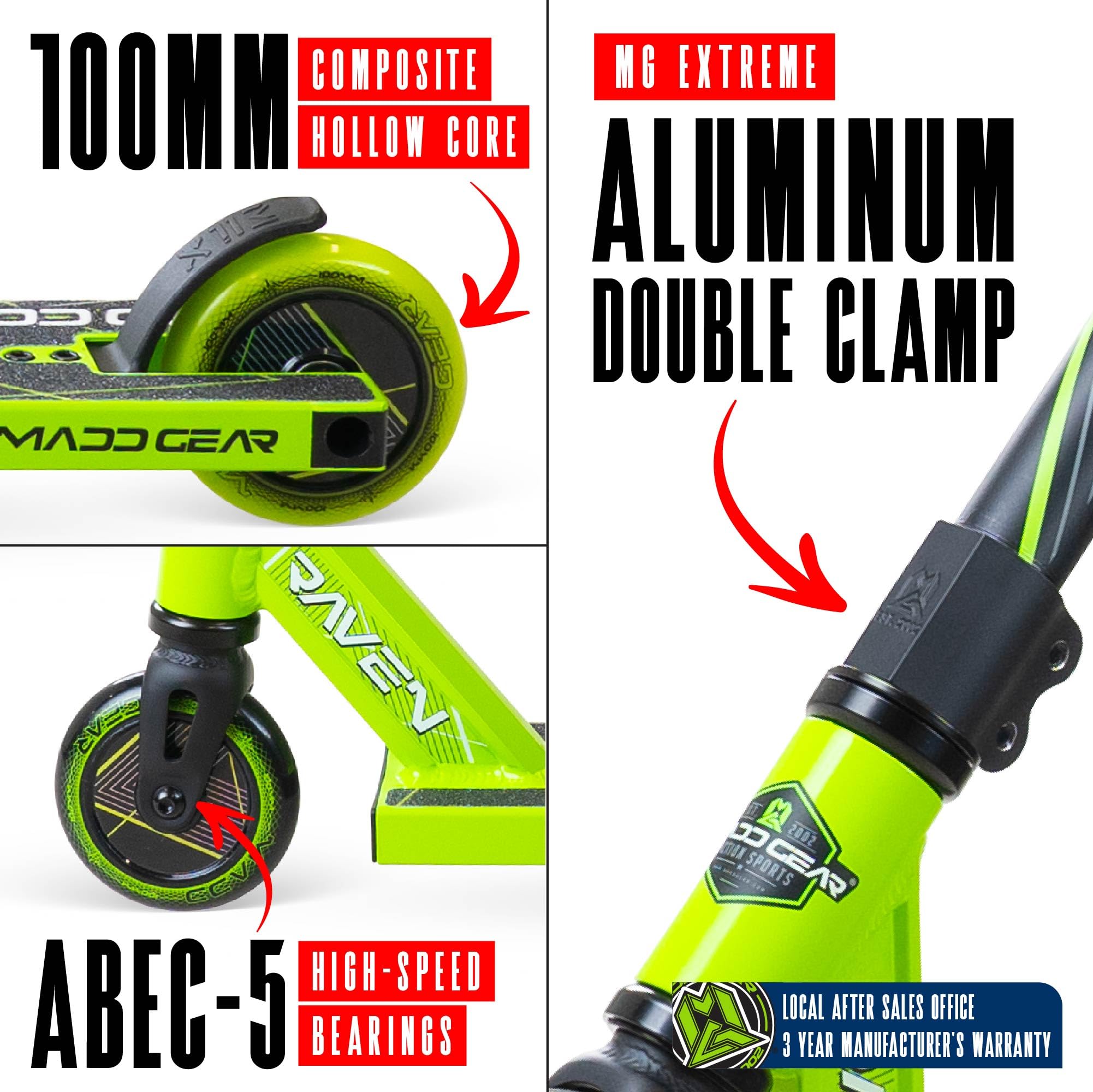 Scooter Pro Stunt para niños de 5 a 8 años, ligero y duradero, patinete de trucos para patinaje y calle, fácil montaje,  MG1 4
