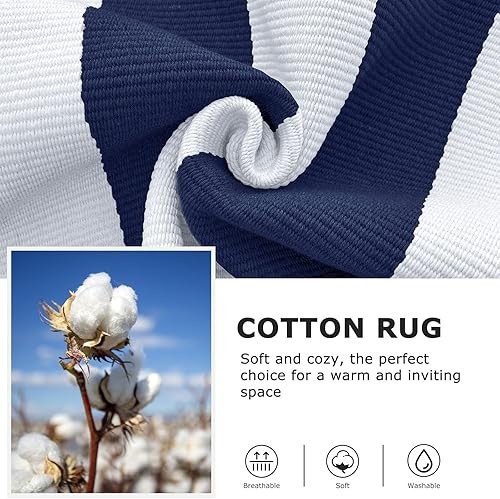 Miniatura 140 de IOHOUZE - Tapete a cuadros estilo búfalo de 5 x 8 pies para interiores y exteriores, lavable, para sala, tapete de bienvenida primavera-verano