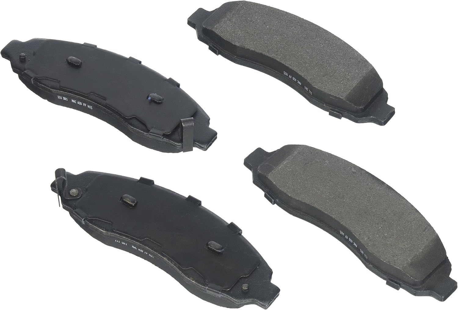 BOSCH BE962H Blue Semi-Metallic Disc Brake Pad Set With Hardware - Compatible With Select Dodge Dakota; FRONT