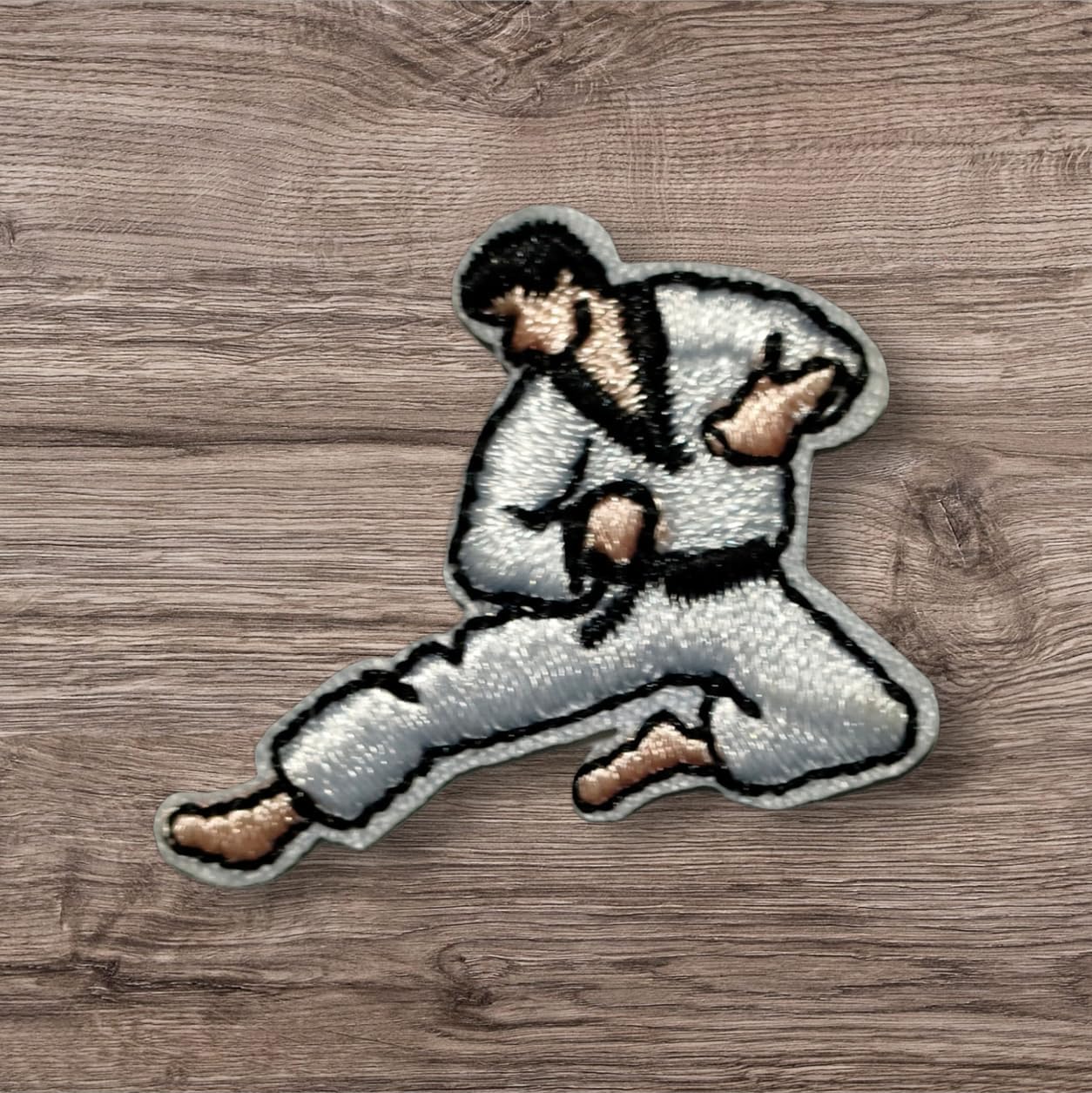 Mini Small Karate Taekwondo Cartoon Embroidered Iron On Patches Sew On Patches Kids DIY Decoration or Repair Clothing T Shirt Jeans Jacket Hat Bag Costume/Lot of 3 Pieces