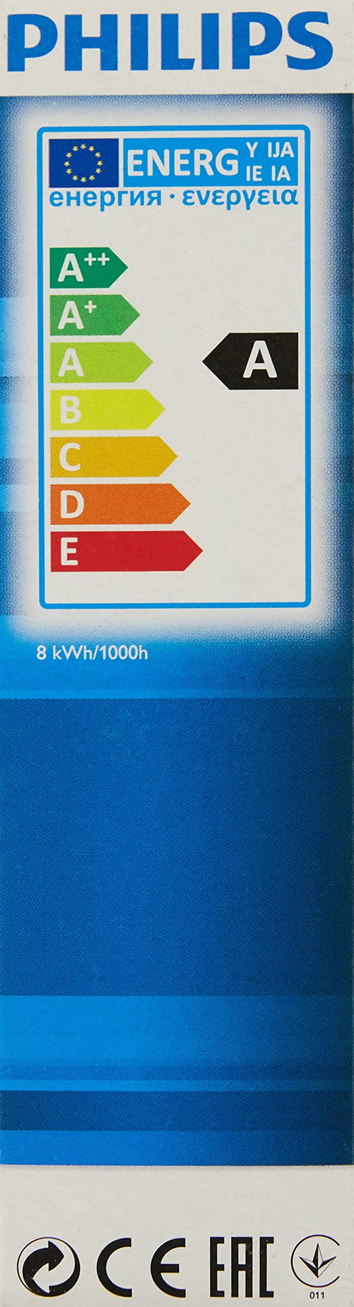 Philips Master PL-E8W/8 Energiesparlampe 8 Watt E27 230V Warmton weiß
