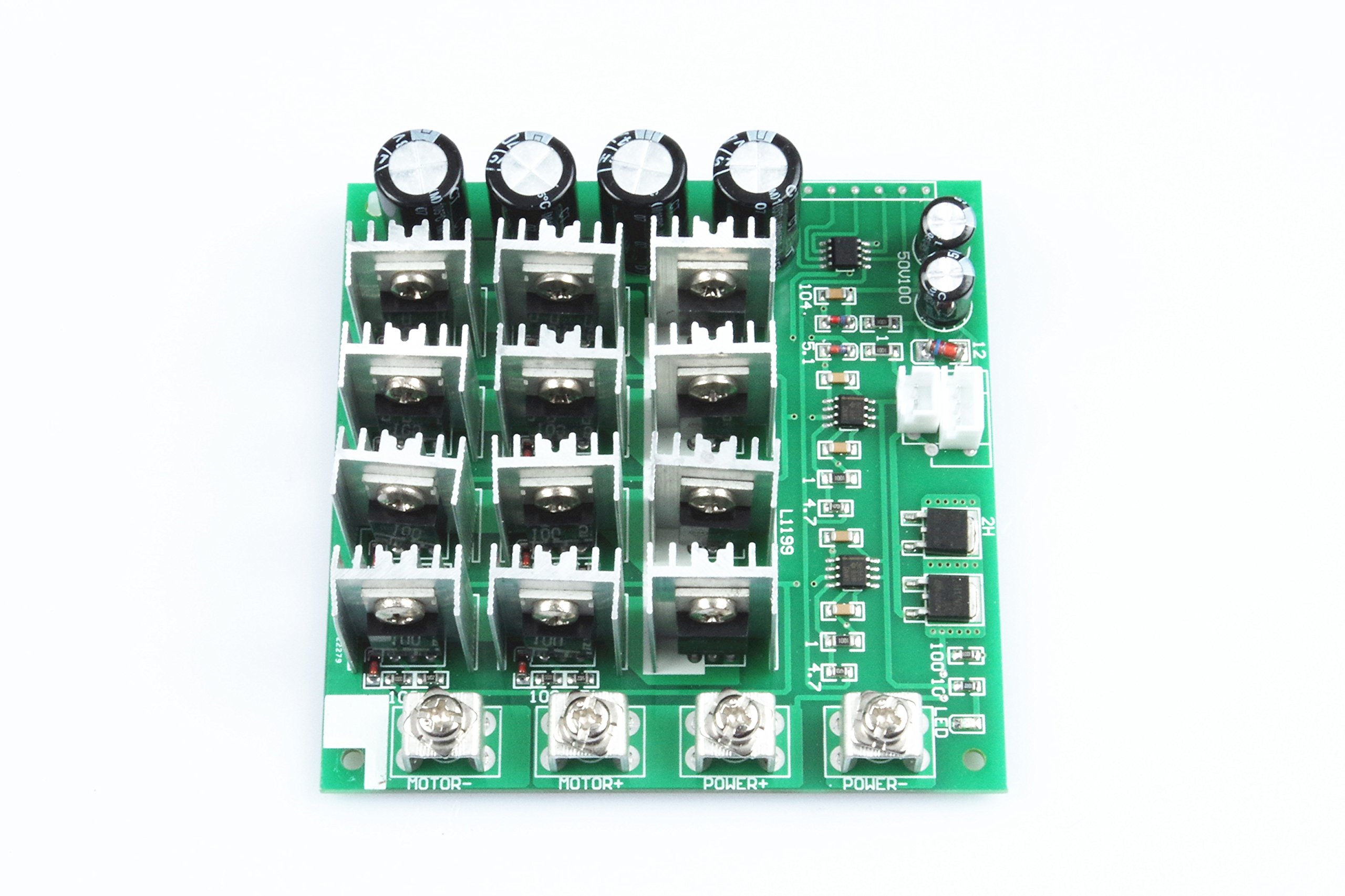 cepillado Motor de corriente continua controlador DC9 – 55 V 60 A PWM Interruptor de control de velocidad electrónico regulable 12 V/24 V/36 V/48 V Potencia máxima 3300 W