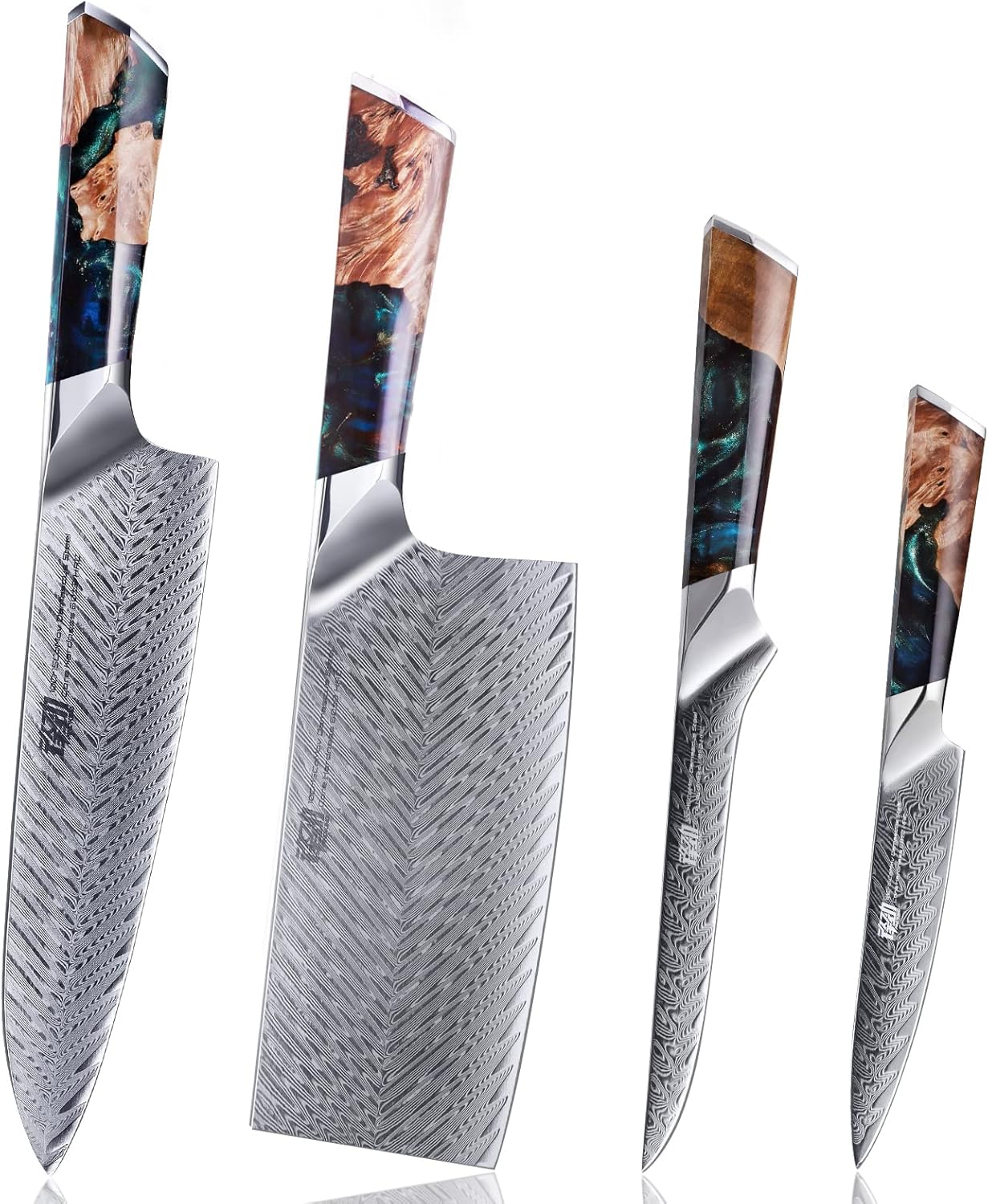 FINDKING 4PCS Chefs Knives Set, Versatile and Multisize