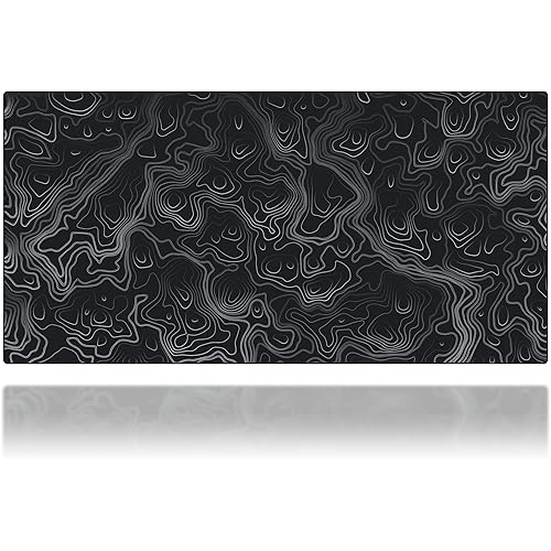 Gamer Boss - Gaming Mouse Pad - 60 x 30 Inches - 4mm Thick with Stitched Edges, Non-Slip Rubber Base, Premium Cloth Mousepad, Desk Mat for Laptop, Keyboard, Computer & PC (Giga, Topographic)