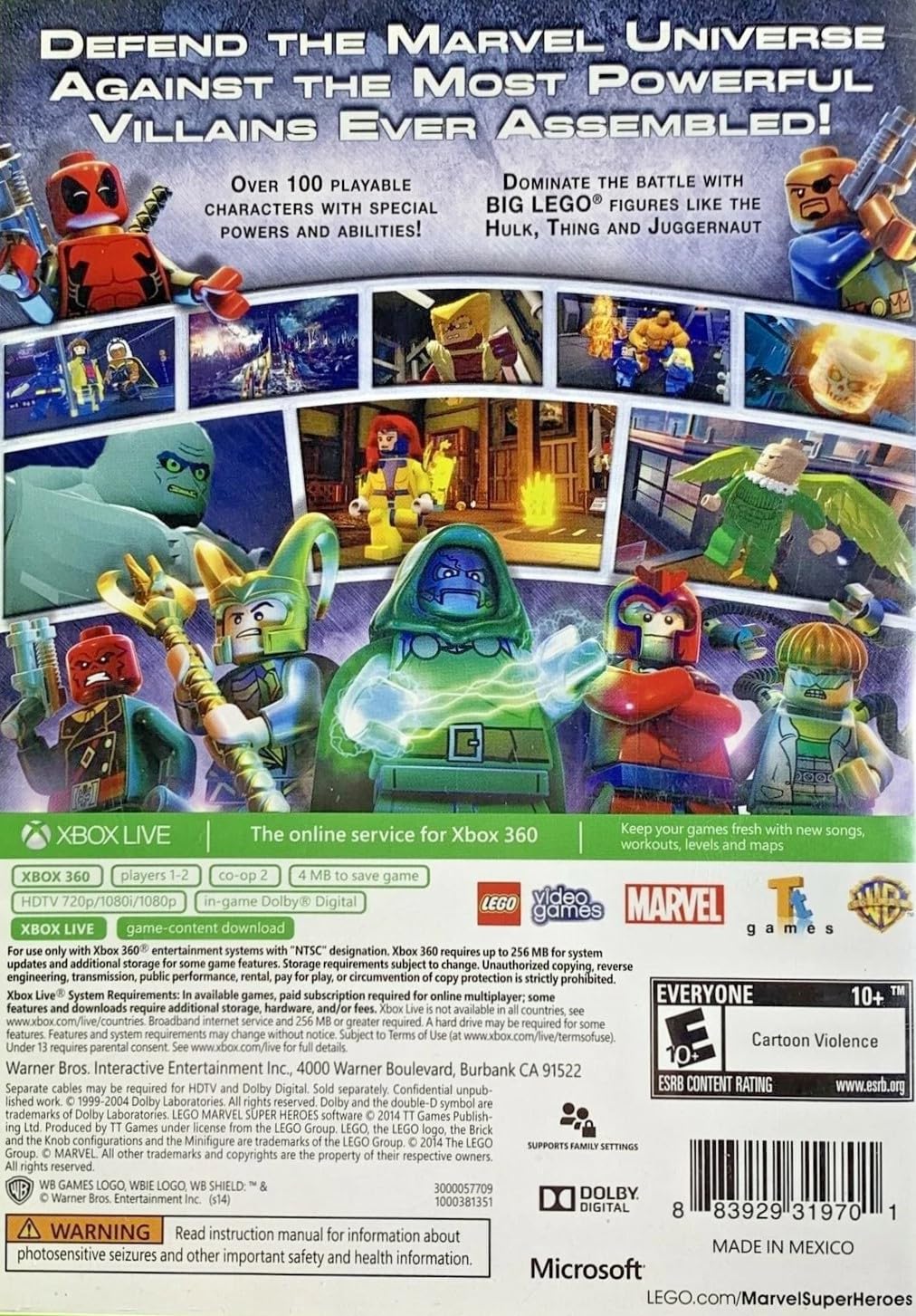 Amazon.com: Lego: Marvel Super Heroes, XBOX 360 (Renewed) : Video