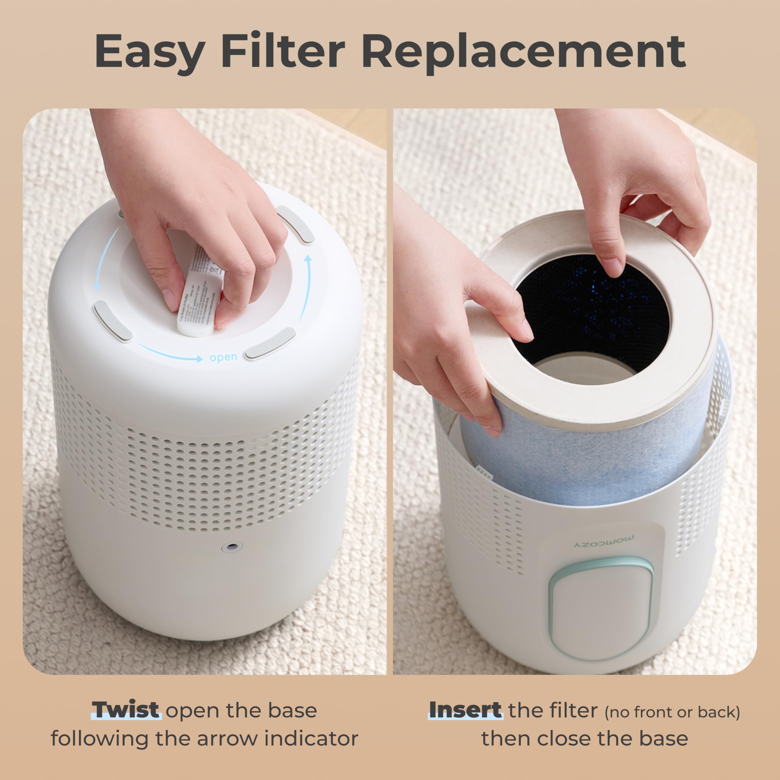 Momcozy 空気清浄機 HEPAフィルター AP01 Amazon.com: Momcozy Official Air Purifier Replacement Filter | 4