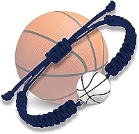 Vista 10 de Sportybella Pulsera unisex con dije de baloncesto – Pulsera de amistad ajustable con dije de baloncesto