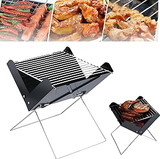 Stainless Steel Grill - Elevate your outdoor cooking experience with our compact, lightweight, and robust barbecue grill, ideal for small spaces, ensuring tasty meals whether camping or hosting a gard