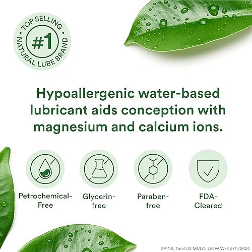 Miniatura 4 de Good Clean Love Regenesis - Lubricante apto para fertilidad, lubricante a base de agua para mujeres y parejas que intentan concebir, con iones