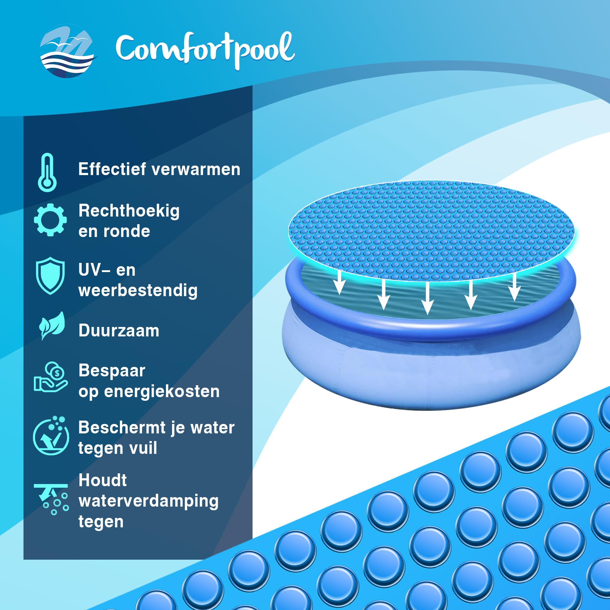 Telo solare Comfortpool rotondo 549 cm | Riscalda e isola