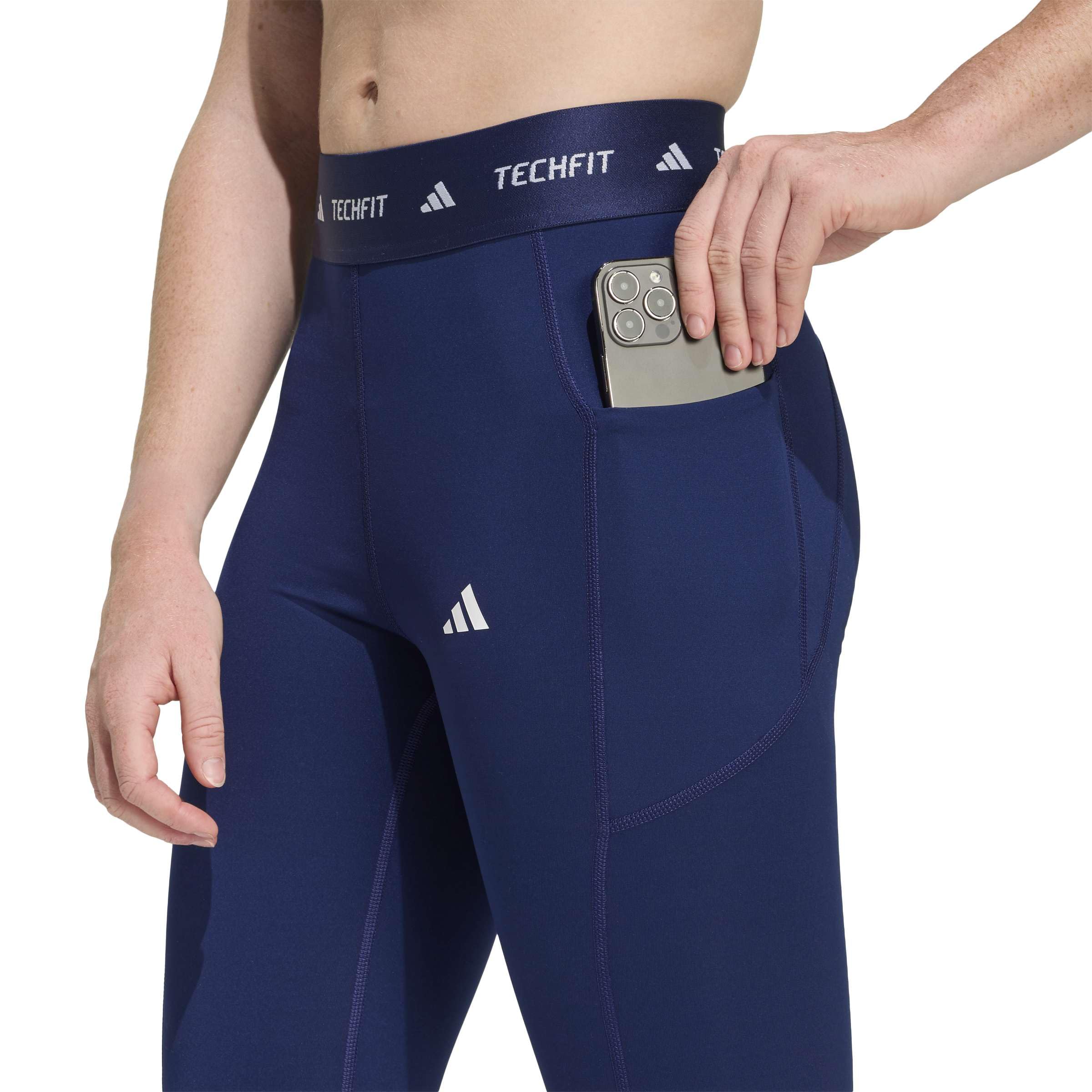 adidas Techfit Stash Pocket Full Length Leggings - Rajstopy Kobiety