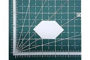 1" Elongated Hexagon English Paper Piecing (EPP) Set of 100