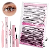 Vista 148 de Eyelash Extension Kit Lash Bond and Seal Lash Clusters with Eyelash Tweezer Lash Glue for Individual Lashes Lash Applicator Tool for DIY Lash