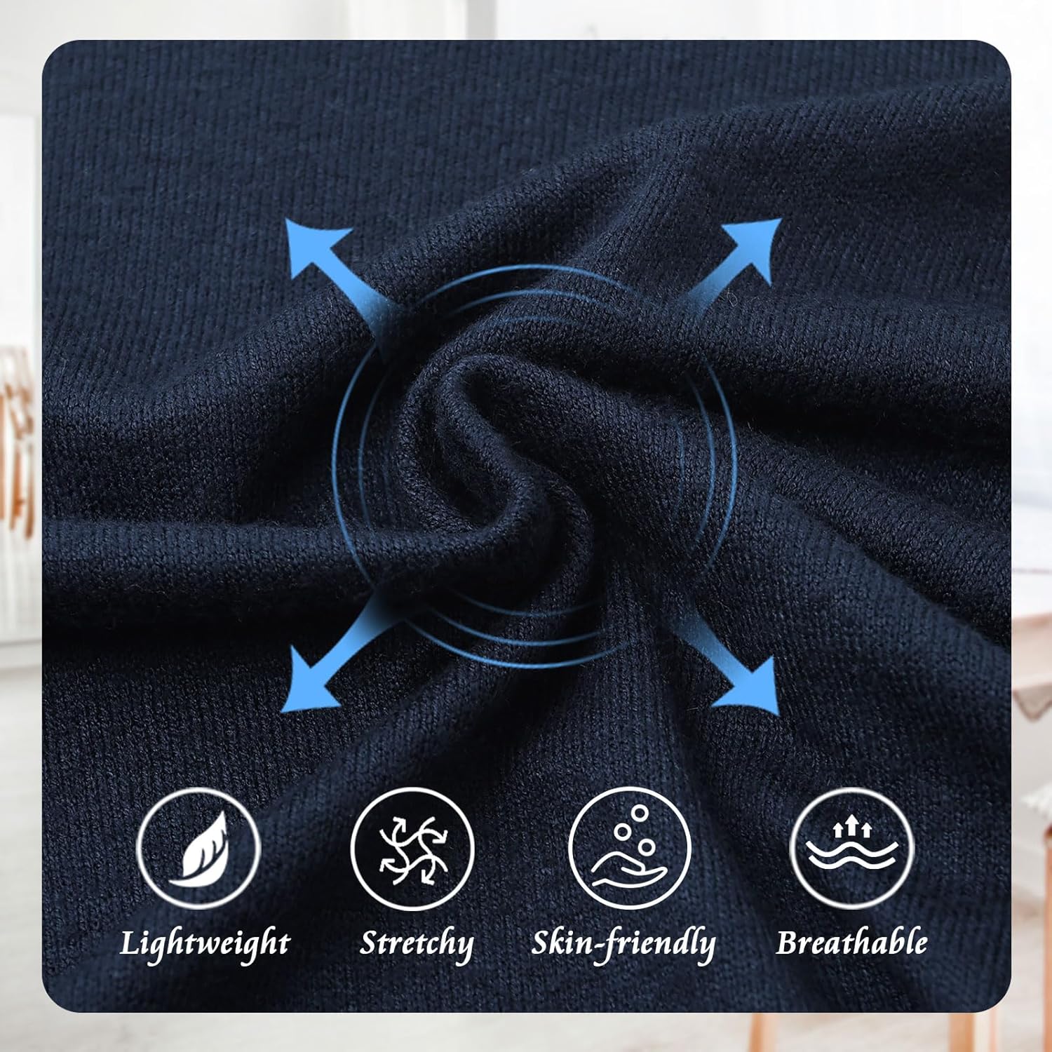 HOdo Women's Plus Size Cardigan Sweater Shrug 3/4 Sleeve Lightweight Open Front Knit 1X-5X - Image 5