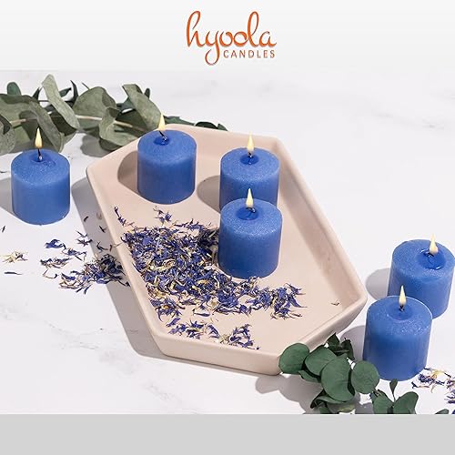 Miniatura 5 de HYOOLA Velas votivas perfumadas  Velas votivas Wellness  12 horas de tiempo de combustión  Paquete de 9  Fabricadas en Europa