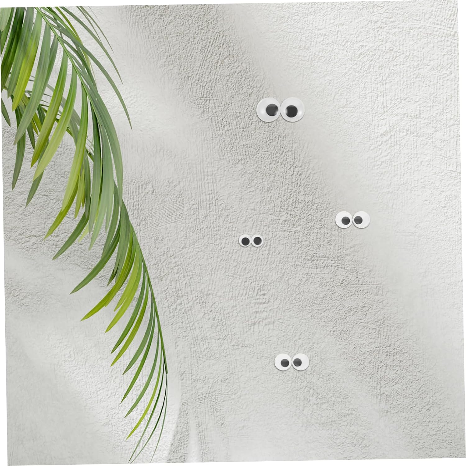Housoutil 8pcs Large Self Adhesive Googly Eyes Crafts Wiggle Eyes for DIY Decor Fridge Wall Home Decor