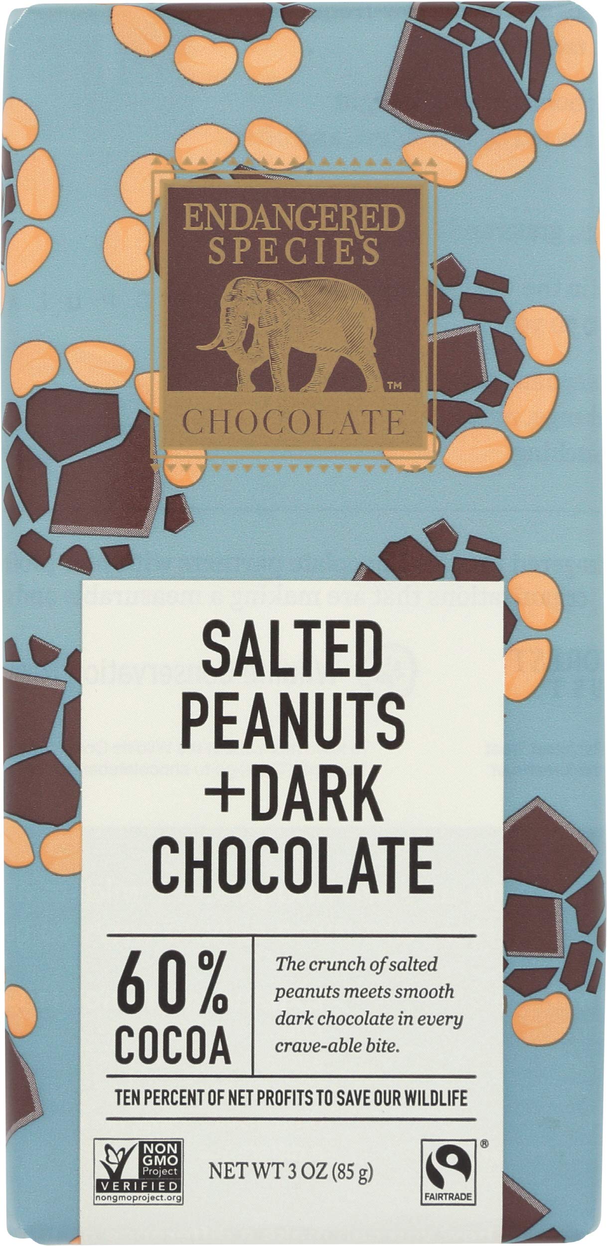 Endangered Species Chocolate Drk W Pnuts, 3 Ounce