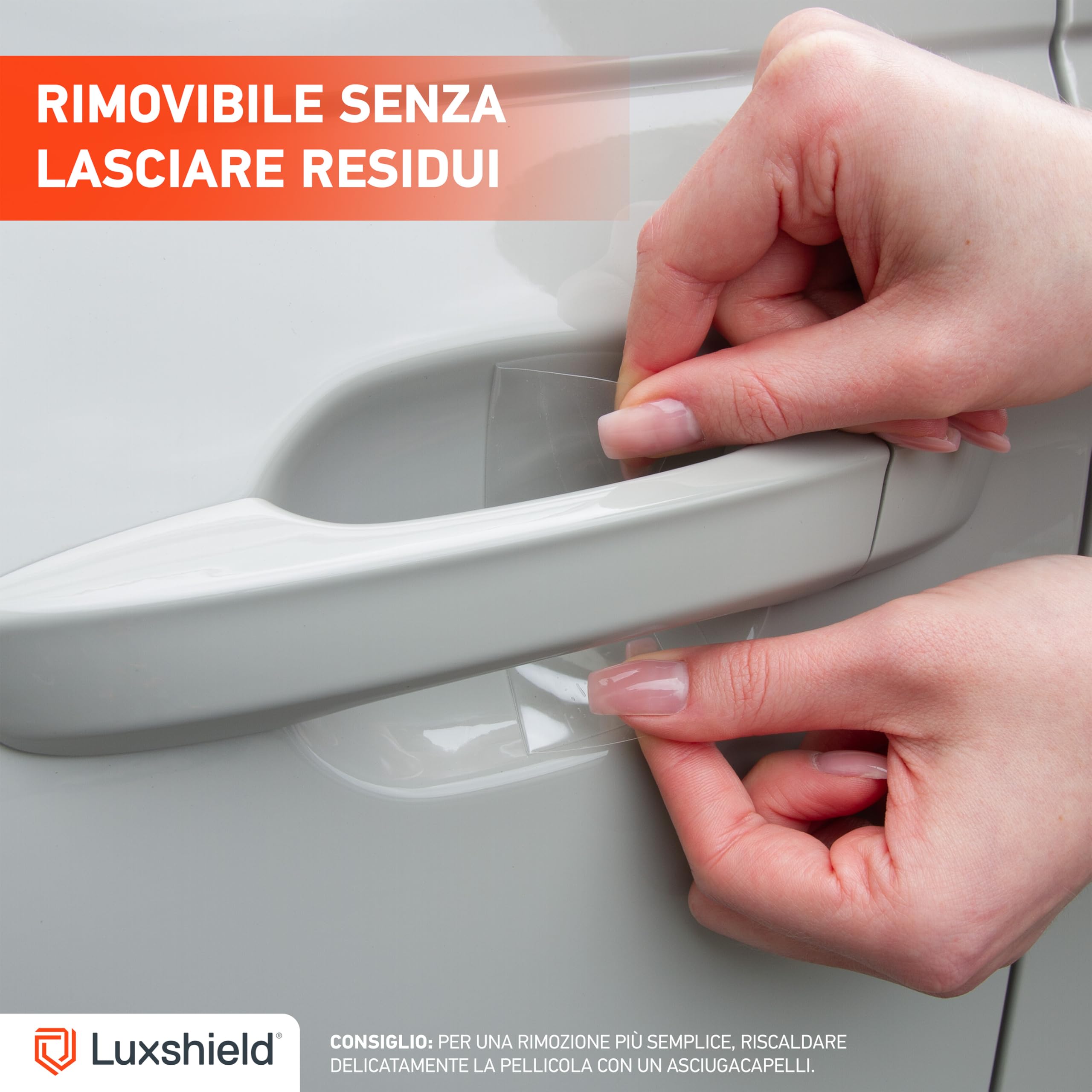 Luxshield Pellicola Protettiva Maniglia della Portiera Auto per BMW Serie 1 2 (II) F20/F21 I 2011-2019 - Protezione Antigraffio, Vernice - Trasparente
