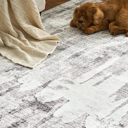 Vista 72 de jinchan Alfombra de pasillo de 2 x 6 pulgadas, lavable, moderna, abstracta, gris, con estampado múltiple, alfombra para interiores, contemporánea