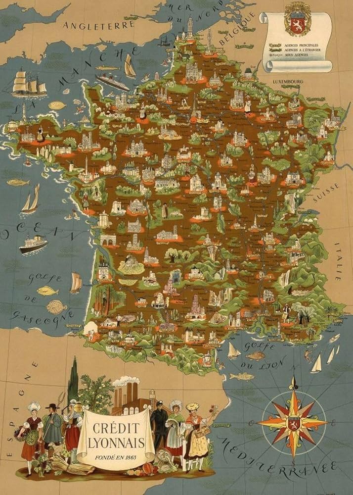 Amazon | 1000ピース ジグソーパズル | 1960 | フランス