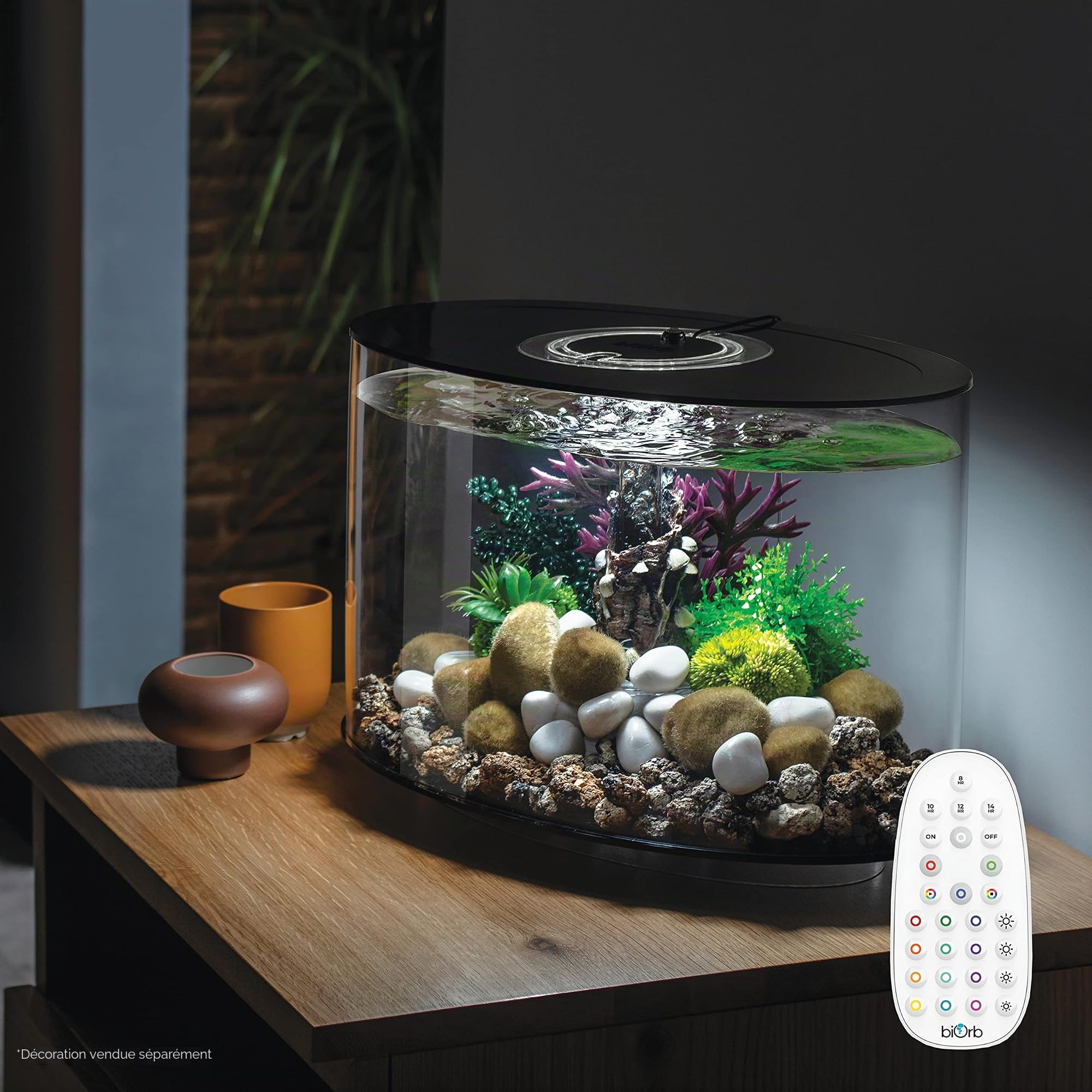 Loop 15 Aquarium avec lumière LED Multicolore – Télécommande