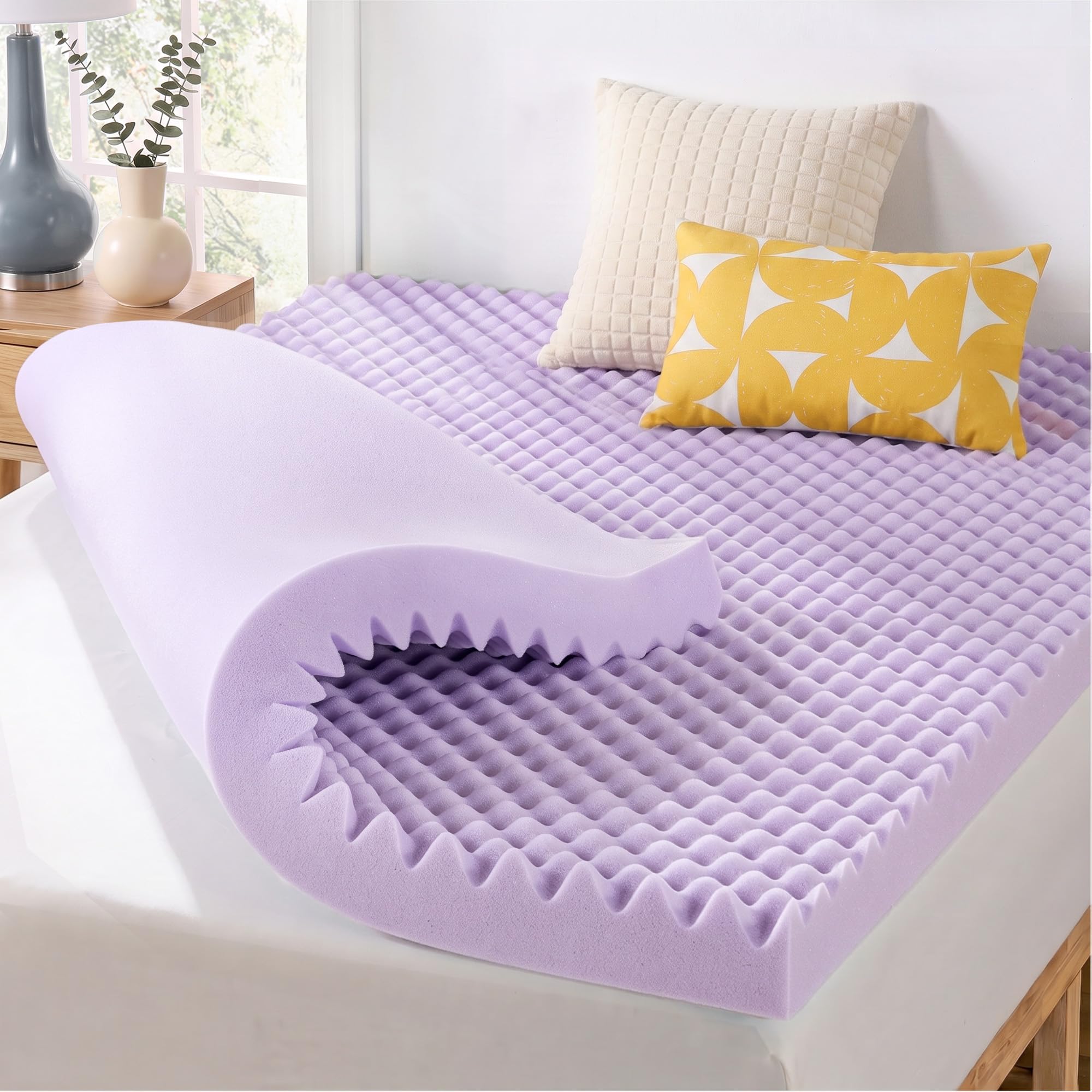 Best Price Mattress 4 Inch Egg Crate Memory Foam Mattress Topper with