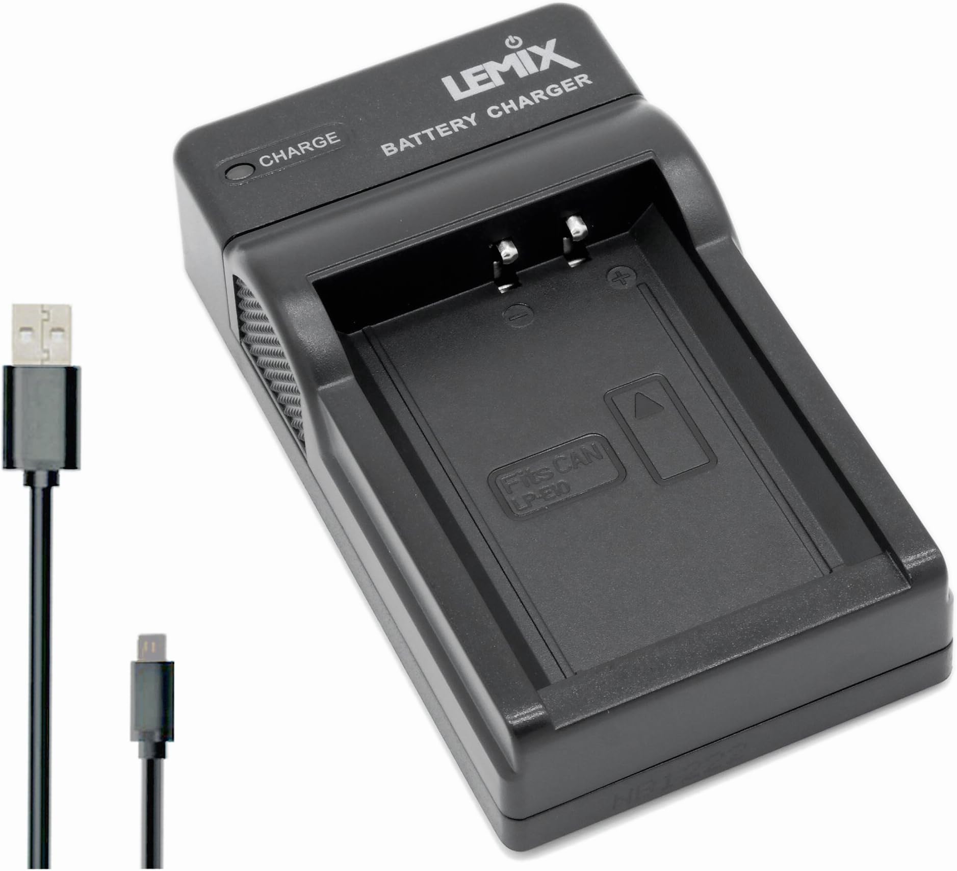 Lemix (CAN-LPE10) Ultra Slim USB Charger compatible with Canon LP-E10 Battery and CANON EOS 1100D, EOS 1200D, EOS 1300D, EOS 2000D, EOS 4000D and other Listed CANON EOS, Rebel & Kiss Series Models