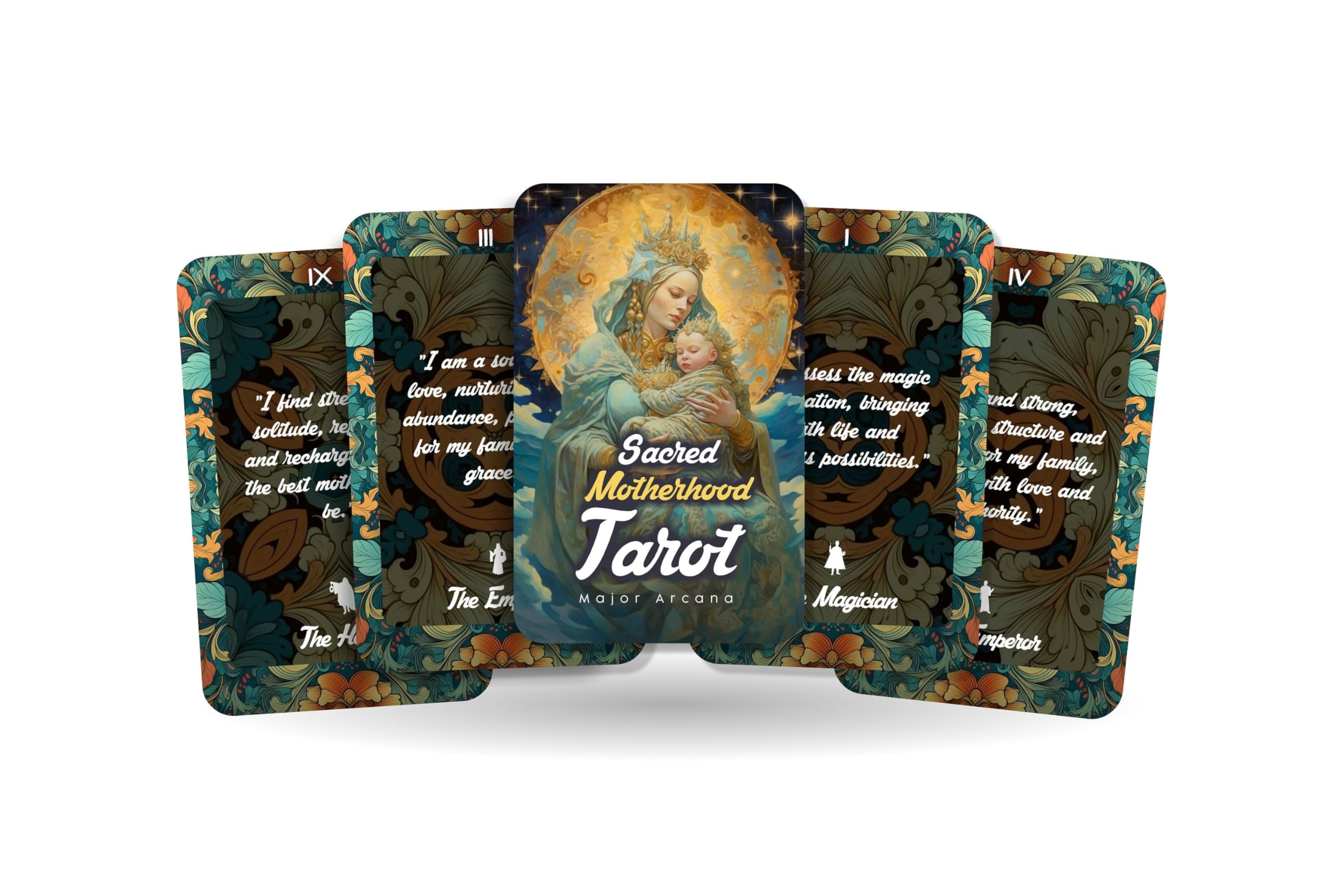 Sacred Motherhood Tarot - A Journey Through The Arcana of Motherhood - Tarot Affirmation for a Mother - Divination Tools - Tarot Cards