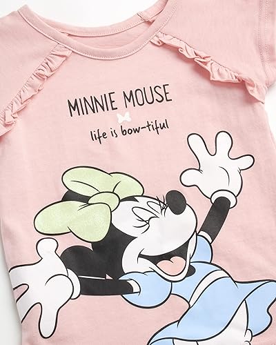 Miniatura 3 de Disney Minnie Mouse - Conjunto de 2 piezas de camiseta y pantalones de leggings para niñas pequeñas (tamaño 12M-6X)