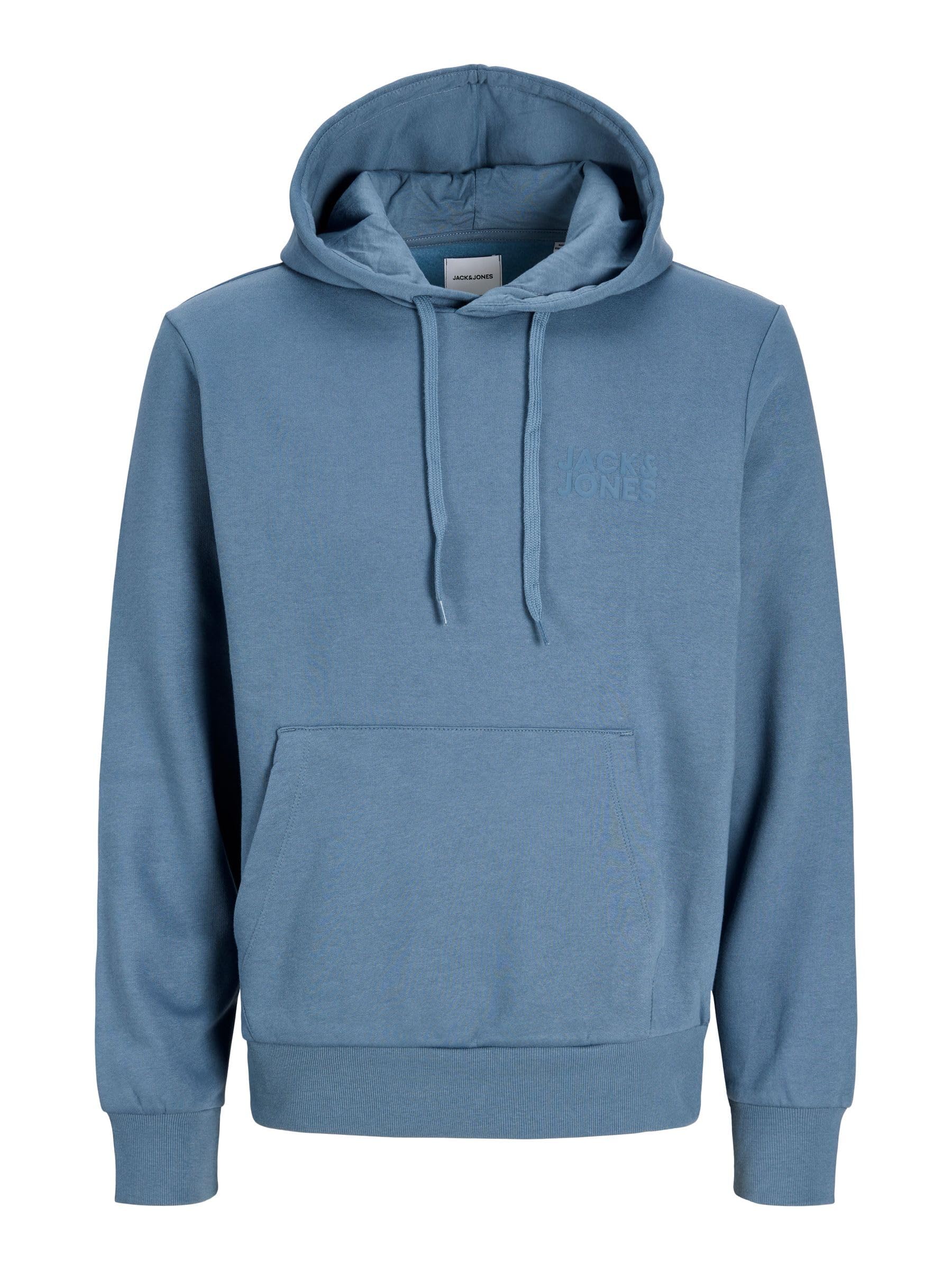 JACK & JONES Męska bluza z kapturem Jjecorp Logo Noos, Blue Mirage, XXL, Niebieski mirage, XXL